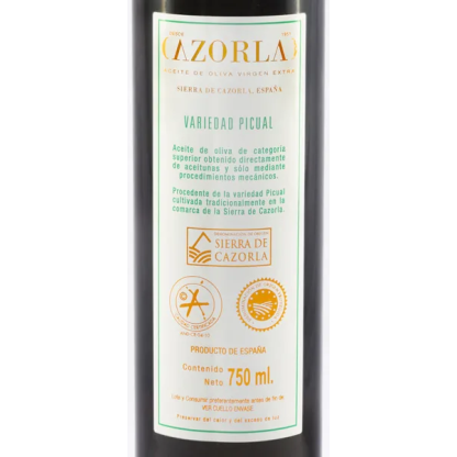 Oliwa z oliwek PICUAL D.O.P. SIERRA DE CAZORLA 750 ml w szklanej butelce