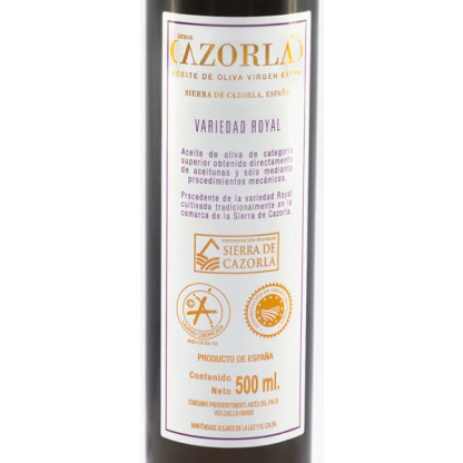 Oliwa z oliwek ROYAL D.O.P. SIERRA DE CAZORLA 500 ml w szklanej butelce